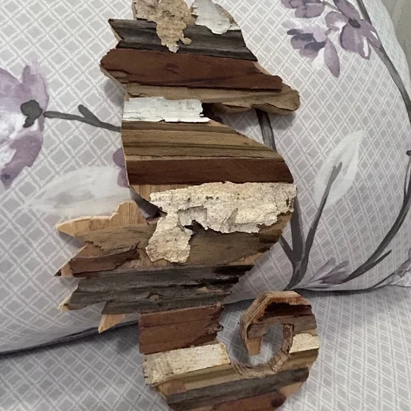 Rustic Seahorse Wall Art Decor Handmade - Picture 3 of 11